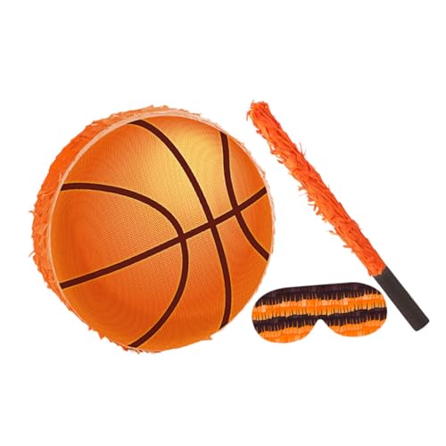 VICASKY Basketball Pinata mit Bat und Augenbinde Bunte Partydeko aus Robustem Karton Einfach zu Befüllen für Sport-mottopartys Geburtstage Schulveranstaltungen und Feierlichkeiten VICASKY Basketball Pinata mit Bat und Augenbinde Bunte Partydeko aus Robustem Karton Einfach zu Befüllen für Sport-mottopartys Geburtstage Schulveranstaltungen und Feierlichkeiten von VICASKY