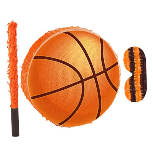 VICASKY Basketball Pinata mit Stabilem Karton und Buntem Krepppapier samt Aufhängeschlaufe Sportliches Geburtstagsspiel und Vielseitige Partydekoration für Geburtstagsfeiern VICASKY Basketball Pinata mit Stabilem Karton und Buntem Krepppapier samt Aufhängeschlaufe Sportliches Geburtstagsspiel und Vielseitige Partydekoration für Geburtstagsfeiern von VICASKY