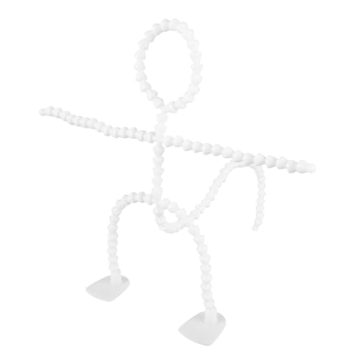 VICASKY Baumwollpuppe Unser Plüschpuppenrahmen Bewegliches Puppenskelett Spielzeugpuppenknochen Bewegliche Gelenke Der Puppe Gelenkpuppe Figurenskelett Puppe Figur Körper Plastik Weiß von VICASKY