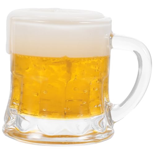 VICASKY Bierkrug Kerze Flasche Wein Gläser Tassen Kerzen Gel Bierkrug Geburtstagskerze Pint Duftdose in Bierform Partybecher Lichter Dekorationen Cocktail Becher Mit Deckel Wachs von VICASKY