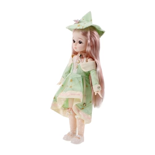 VICASKY Bjd Puppe mit Sommer Accessoires Bewegliche Gelenke Kleidung Schuhen und Hut Süße Kawaii Gliederpuppe für Kreative Spielideen von VICASKY