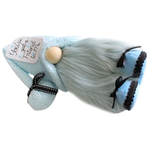 VICASKY Blauer Handgemachte Puppe Dekoratives Wichteldekor für Schreibtisch und Zuhause Zwergenfigur für Feste und Partys Tischdekoration VICASKY Blauer Handgemachte Puppe Dekoratives Wichteldekor für Schreibtisch und Zuhause Zwergenfigur für Feste und Partys Tischdekoration von VICASKY