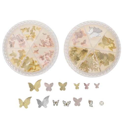 VICASKY Boxen Schmetterlinge Nagelcharms für Nageldesign Nagelornamente Maniküre Selbstklebend für Natürliche und Künstliche Nägel Langlebig und Elegant VICASKY Boxen Schmetterlinge Nagelcharms für Nageldesign Nagelornamente Maniküre Selbstklebend für Natürliche und Künstliche Nägel Langlebig und Elegant von VICASKY