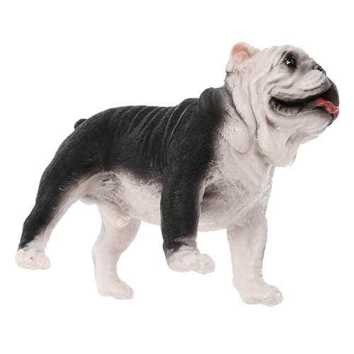 VICASKY Bulldog-Modell Hunde-tierfiguren pädagogisches Bulldoggenspielzeug Modelle Welpe Hundedekor Tischdekoration mit Hunden Schreibtisch Puppe Kleiner Hund künstlicher Hund Kind Statue von VICASKY