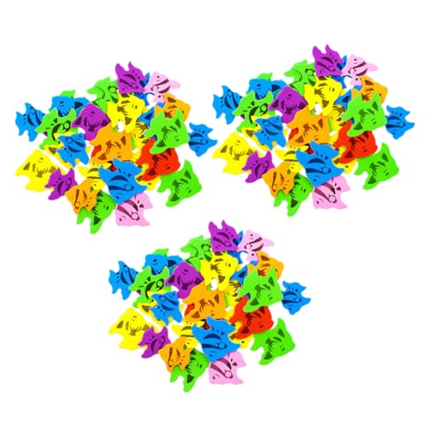 VICASKY Bunte Fische Eva Sticker Selbstklebend Bastelset DIY Schulprojekte Scrapbooking Belohnungsaufkleber für Jungen Mädchen von VICASKY