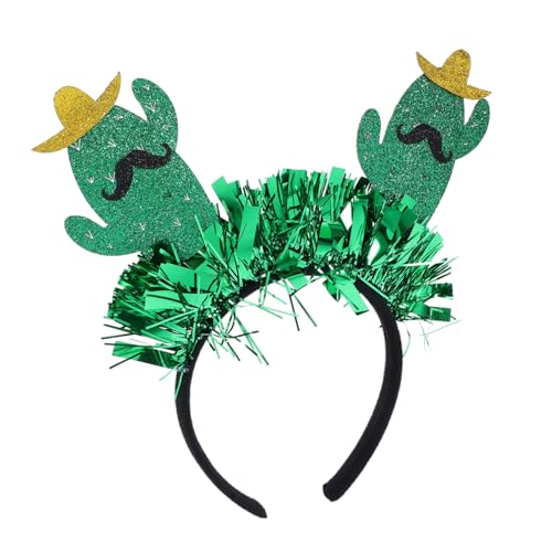 VICASKY Buntes Kaktus Haarband Karneval Stirnband Elastisch für Damen Mexikanische Fiesta Hawaii Party Geburtstagsfeier Hochzeits Accessoire Auffälliges Design Komfortables Material von VICASKY