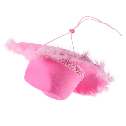 VICASKY Cowboyhut für Frauen mit Verstellbarem Nackengurt Cosplay Partyhut für Cowgirl Dekorationen für Western Themenfeste und Kostüme von VICASKY