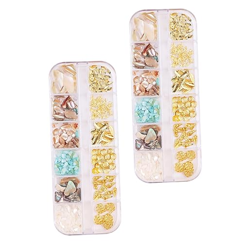 VICASKY DIY Nageldekor Fächer Maniküre Zubehör mit Muschel und Metallornamenten für Nail Art Designs Sicher Leicht und Einfach Anzuwenden VICASKY DIY Nageldekor Fächer Maniküre Zubehör mit Muschel und Metallornamenten für Nail Art Designs Sicher Leicht und Einfach Anzuwenden von VICASKY