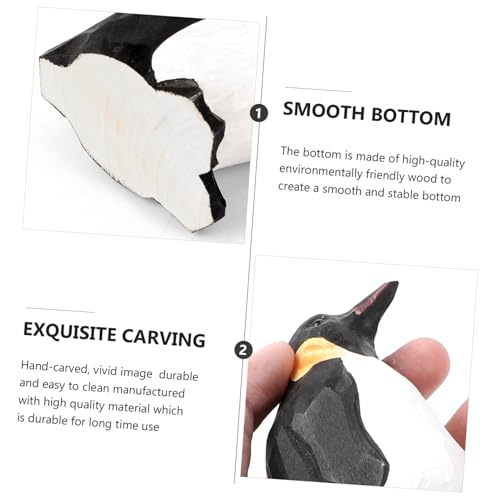 VICASKY Dekorativer Holz-Pinguin Simulationstier Ornament Schwarz Einfach Zu Reinigen Und Pflegen Für Jeden Raum Handgeschnitzt Mit Glatter Oberfläche Und Angenehmer Haptik VICASKY Dekorativer Holz-Pinguin Simulationstier Ornament Schwarz Einfach Zu Reinigen Und Pflegen Für Jeden Raum Handgeschnitzt Mit Glatter Oberfläche Und Angenehmer Haptik von VICASKY