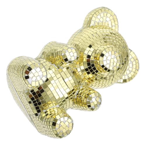 VICASKY Disco Spiegeloberfläche Bär Dekoration Großes Tier Ornament für Party Wohnzimmer Büro Tischdeko Modern Lebendige Farben Attraktive Geschenkidee VICASKY Disco Spiegeloberfläche Bär Dekoration Großes Tier Ornament für Party Wohnzimmer Büro Tischdeko Modern Lebendige Farben Attraktive Geschenkidee von VICASKY