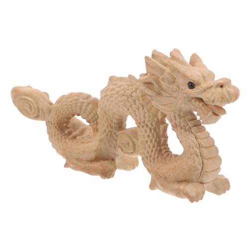VICASKY Drachenstatue Aus Holz Chinesischer Drache Dekorative Drachenskulptur Feng Shui Ornament Für Zuhause Tischdekoration Geschenkidee VICASKY Drachenstatue Aus Holz Chinesischer Drache Dekorative Drachenskulptur Feng Shui Ornament Für Zuhause Tischdekoration Geschenkidee von VICASKY