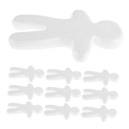 VICASKY Malen Von Puppenmodellen 10 Stück Bastelschaum Puppen Blanker Schaumstoff Zubehör Für Jungen Und Schulkunst von VICASKY