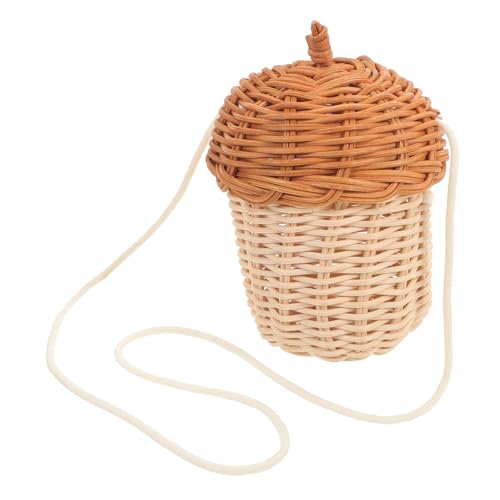 VICASKY Eichel Tote Eichel-geldbörse Leichensack Mini Pine Cones Kleiner Weidenkorb Spielzeugkorb Eichelplüsch Einkaufstasche Aus Raffiabast Tannenzapfen Tasche Rohrkorb Brown Rattan VICASKY Eichel Tote Eichel-geldbörse Leichensack Mini Pine Cones Kleiner Weidenkorb Spielzeugkorb Eichelplüsch Einkaufstasche Aus Raffiabast Tannenzapfen Tasche Rohrkorb Brown Rattan von VICASKY