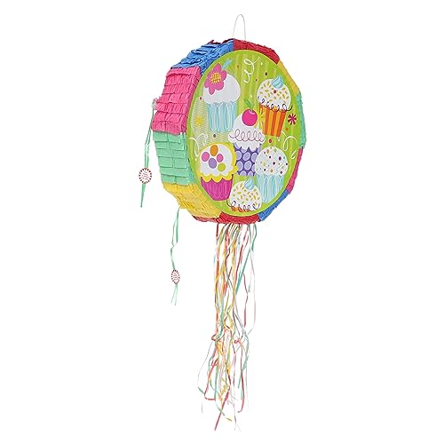 VICASKY Eis-piñata Geburtstags-piñata Groß Fiesta-dekorationen Fotoverzierung Mexikanische Partei Party-piñata Eiswagen-pinata Eis Pinata Regenbogen-piñata Pi? Baby Bankett Obst Süssigkeit von VICASKY