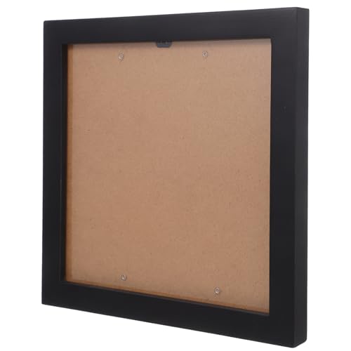 VICASKY Eleganter Bilderrahmen aus Holz mit Tiefem Schatten für Alben Quadratische Shadow Box für Platzsparende Aufbewahrung und Stilvolle Präsentation von Fotos und Erinnerungsstücken von VICASKY