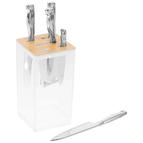 VICASKY Entzückendes Miniatur-bastelmesser-Set Originaler Holzfarbenständer Mini- Dekoratives Zubehör Für Puppenbedarf VICASKY Entzückendes Miniatur-bastelmesser-Set Originaler Holzfarbenständer Mini- Dekoratives Zubehör Für Puppenbedarf von VICASKY
