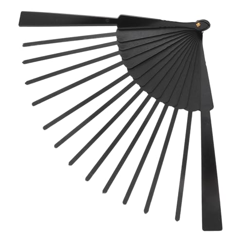 VICASKY Faltbarer Fächerrahmen Fan Ribs für DIY Handfächer Basteln Schwarz Kompakt Tragbar Feine Struktur für Hochzeit Persönliches Design Japanisches Material von VICASKY
