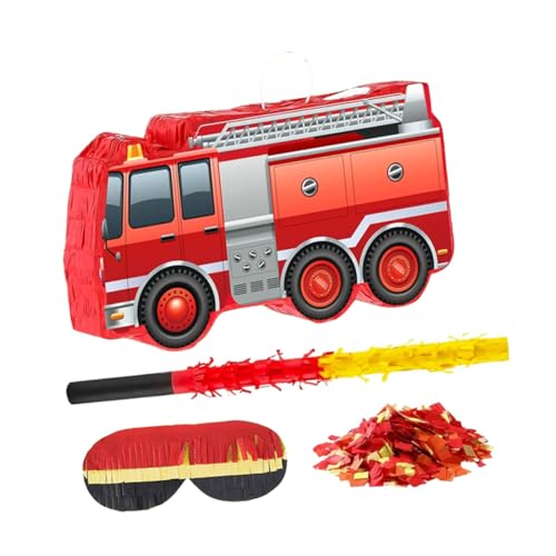 VICASKY Feuerwehrwagen -Pina -Turm Feuerwehrauto-Partygeschenk lustiges Piñata- Pinata-Stick Feuerwehrauto Geburtstagsfeier Dekorationen Geburtstagsfeier Piñata Papier rot VICASKY Feuerwehrwagen -Pina -Turm Feuerwehrauto-Partygeschenk lustiges Piñata- Pinata-Stick Feuerwehrauto Geburtstagsfeier Dekorationen Geburtstagsfeier Piñata Papier rot von VICASKY