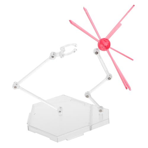 VICASKY Figurenständer Puppenständerhalter Figurenständerbasis Puppenständer Puppenfigurenstütze Actionfiguren Displaybasis Puppenmodellständer Mini Figurenhalter Kunststoff Rosa von VICASKY