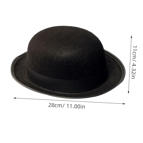 VICASKY Filzhut für Herren Zauberer Kostüm Zubehör Schwarzer Zauberer Hut Retro Partyhut für Fasching und Maskerade Erwachsene VICASKY Filzhut für Herren Zauberer Kostüm Zubehör Schwarzer Zauberer Hut Retro Partyhut für Fasching und Maskerade Erwachsene von VICASKY