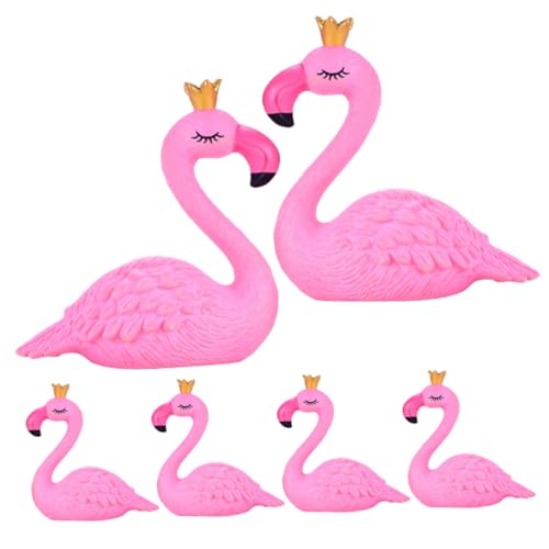 VICASKY Flamingo-kuchendekorationen Miniatur-Flamingo-Figuren Für Partydekorationen von VICASKY