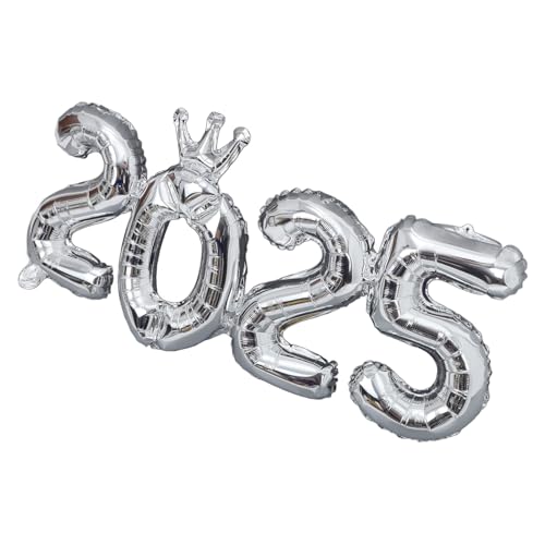 VICASKY Folienballon Silberne Aluminiumfolie Ballons für Abschlussfeier und Neujahr Party Deko für Besondere Anlässe Langlebig und Sicher Fotorequisit von VICASKY