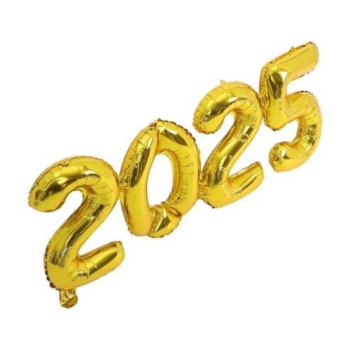 VICASKY Folienballon Zahlenballons für Neujahrsfeier Partydekoration Langlebig und Vielseitig Einsetzbar für Wände Türen und Fenster Geeignet von VICASKY