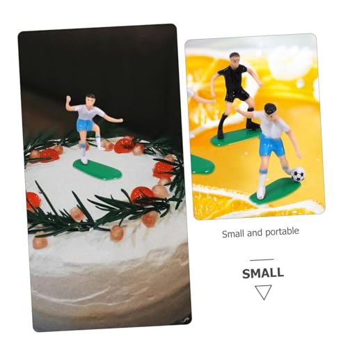 VICASKY Fußball Kuchenfigur Teilig Miniatur Soccer Cake Topper für Jungen Geburtstagsdeko Fußballparty Sportthema Material Sicher Langlebig Tortendeko VICASKY Fußball Kuchenfigur Teilig Miniatur Soccer Cake Topper für Jungen Geburtstagsdeko Fußballparty Sportthema Material Sicher Langlebig Tortendeko von VICASKY