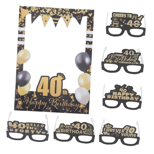 VICASKY Geburtstag Papierbrillen Set Stylischer Foto Requisiten für Feiern Passend für Altersgruppen Bunte Party Dekorationen für Unvergessliche VICASKY Geburtstag Papierbrillen Set Stylischer Foto Requisiten für Feiern Passend für Altersgruppen Bunte Party Dekorationen für Unvergessliche von VICASKY