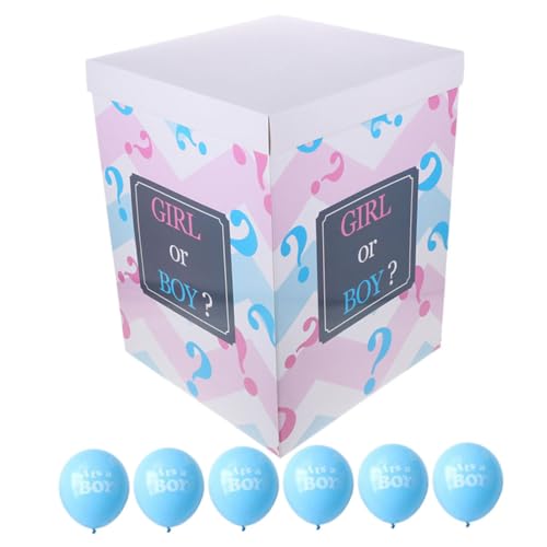 VICASKY Gender Reveal Ballonbox Set mit Blauen Ballons Stabile Shower Dekoration für Jungen oder Mädchen Vielseitige Geschlechtsverkündung Dekobox Einfach zu Verwenden Langlebig und VICASKY Gender Reveal Ballonbox Set mit Blauen Ballons Stabile Shower Dekoration für Jungen oder Mädchen Vielseitige Geschlechtsverkündung Dekobox Einfach zu Verwenden Langlebig und von VICASKY