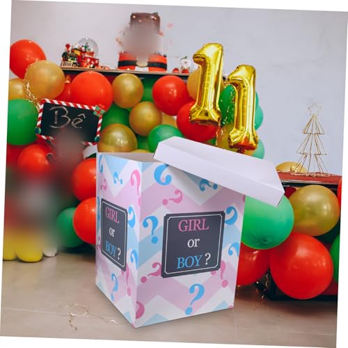 VICASKY Gender Reveal Box mit Ballons Große Shower Dekoration Farbenfrohe Gender Reveal Party Box für Jungen und Mädchen DIY Partyzubehör für Babyparty Rosa und Blaue Luftballons VICASKY Gender Reveal Box mit Ballons Große Shower Dekoration Farbenfrohe Gender Reveal Party Box für Jungen und Mädchen DIY Partyzubehör für Babyparty Rosa und Blaue Luftballons von VICASKY