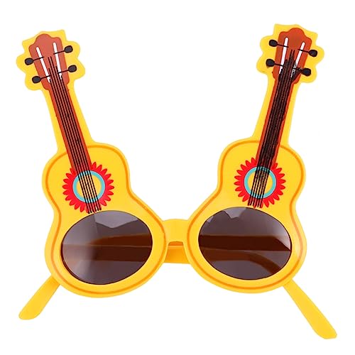 VICASKY Gitarre Form Brille Lustige Fotorequisiten für Partys Kreative Kostümaccessoires Bunten Farben für Hochzeiten Karneval und Feiern von VICASKY