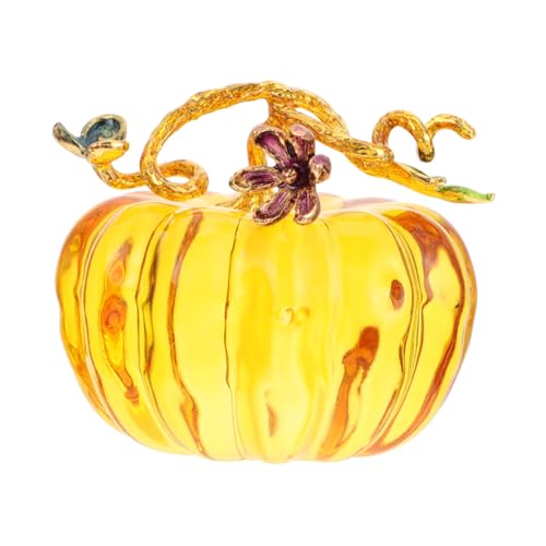 VICASKY Glaskürbis Dekoration Handgefertigtes für Bürodekoration Foto Requisite für Herbst und Halloween Feiern Vielseitig Einsetzbar von VICASKY