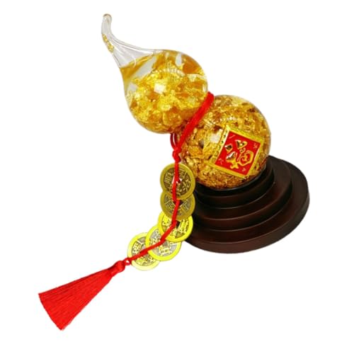 VICASKY Goldfolie Kristallgourd Feng Shui Dekoration Glücksbringer für Zuhause Kreatives Kunsthandwerk Festtagsdekoration VICASKY Goldfolie Kristallgourd Feng Shui Dekoration Glücksbringer für Zuhause Kreatives Kunsthandwerk Festtagsdekoration von VICASKY