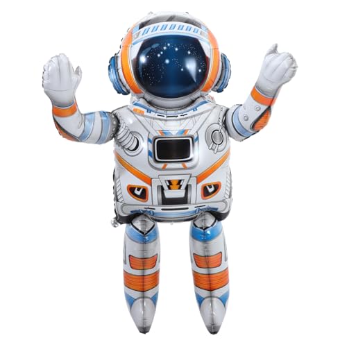 VICASKY Großer Astronauten Luftballon Geburtstagsdeko Weltraum Party Ballon Motto für Jungen Mädchen Shower VICASKY Großer Astronauten Luftballon Geburtstagsdeko Weltraum Party Ballon Motto für Jungen Mädchen Shower von VICASKY