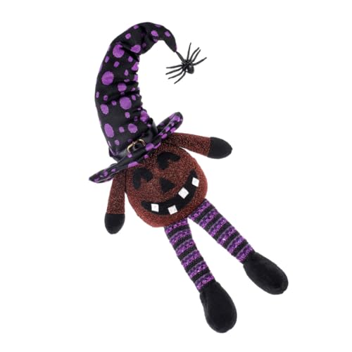 VICASKY Gruselige Halloween Deko Hexenhut mit Leuchtendem Kürbismotiv Wiederverwendbar Halloween Party und Spukhaus Ornament Langlebig Horrordekoration für Zuhause und Outdoor von VICASKY