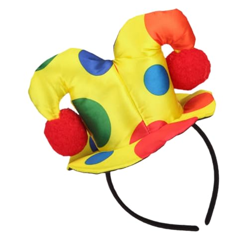VICASKY Halloween Clown Haarreif aus Strickstoff mit Stabilem Draht Einzigartiges Party Haarband für Halloween Karneval und Cosplay Modisches Unisex Kopfschmuck Accessoire VICASKY Halloween Clown Haarreif aus Strickstoff mit Stabilem Draht Einzigartiges Party Haarband für Halloween Karneval und Cosplay Modisches Unisex Kopfschmuck Accessoire von VICASKY
