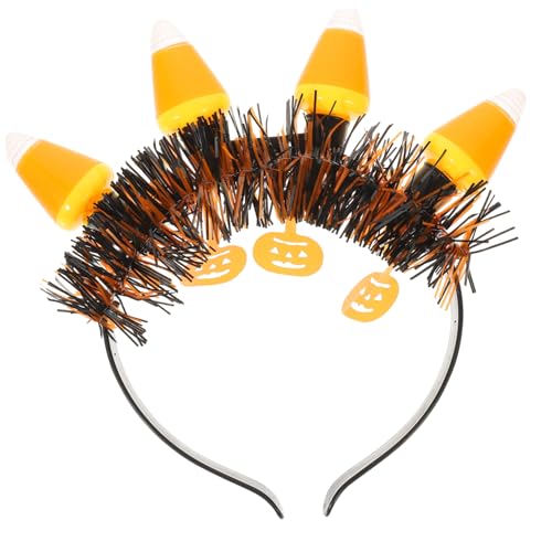 VICASKY Halloween Haarband Cosplay Headband mit Leuchtendem Kürbisgesicht Leichtes Partyhaar-accessoire für Halloween Karneval und Kostümpartys von VICASKY