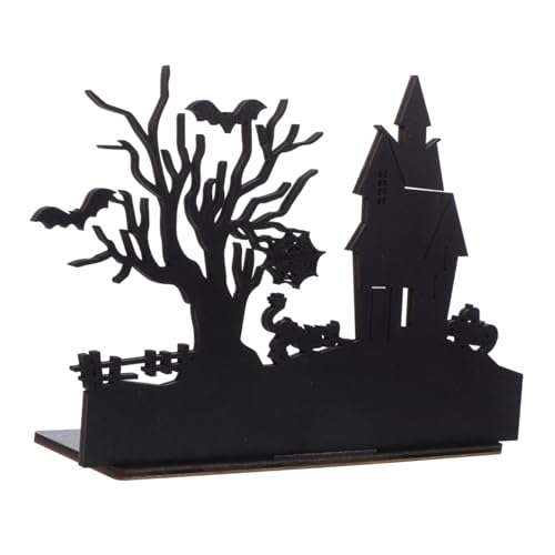 VICASKY Halloween Holz Tischmittelstück Rustikale Dekoration für Festliche Anlässe Stabiler Stand Wiederverwendbar für und Partydesigns von VICASKY