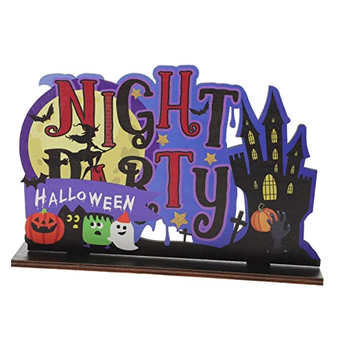 VICASKY Einzigartiges Halloween-tischschild Aus Holz Zur Dekoration Für Die Halloween-nachtparty VICASKY Einzigartiges Halloween-tischschild Aus Holz Zur Dekoration Für Die Halloween-nachtparty von VICASKY