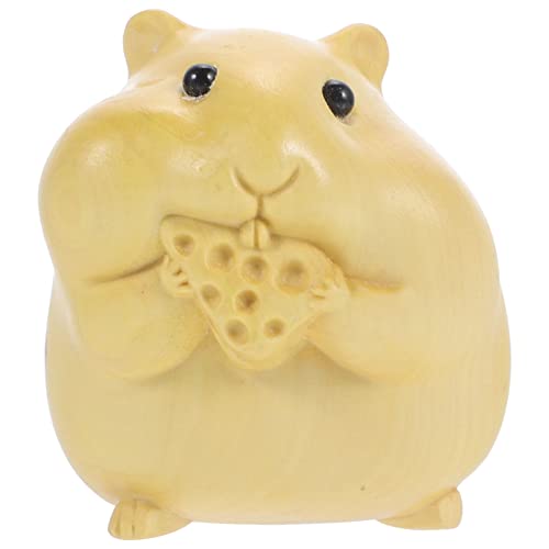 VICASKY Hamster Holzfigur Niedliche Holzschnitzerei für Dekoration Tierornament für Verschiedene Anlässe Geschenkidee für Weihnachten Geburtstage und Langlebiges Handwerk aus Hochwertigem VICASKY Hamster Holzfigur Niedliche Holzschnitzerei für Dekoration Tierornament für Verschiedene Anlässe Geschenkidee für Weihnachten Geburtstage und Langlebiges Handwerk aus Hochwertigem von VICASKY