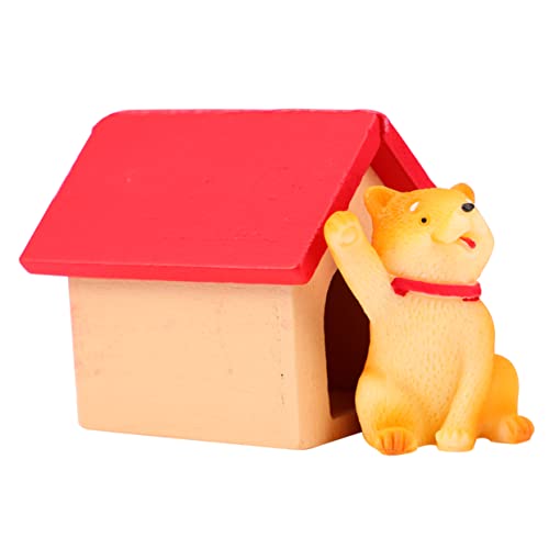 VICASKY Handbemaltes Mini-Akita-Ornament Aus Holz Und Harz Für Die Weltdekoration von VICASKY