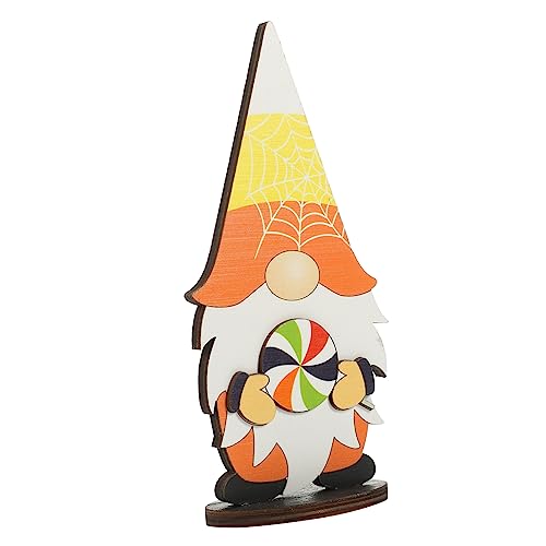 VICASKY Holz Tischschild Halloween Deko aus Holz Niedliches Mittelstück für Tischdekoration Wohnkultur für Halloweenfeiern und Feste von VICASKY