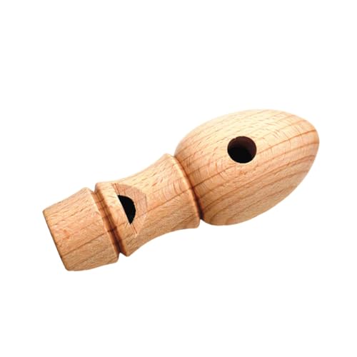 VICASKY Holz Zugpfeife für Tragbare DIY Musikinstrument Dekoration Verschleißfest Süßes Design Pädagogisches Klangspielzeug für Jungen und Mädchen von VICASKY