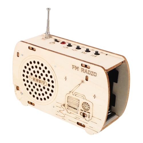 VICASKY Holzbausatz DIY Radio Bausatz Kreatives Wissenschaftsexperiment Stem Lernspielzeug Pädagogisch Fördernd für Mädchen Jungen VICASKY Holzbausatz DIY Radio Bausatz Kreatives Wissenschaftsexperiment Stem Lernspielzeug Pädagogisch Fördernd für Mädchen Jungen von VICASKY