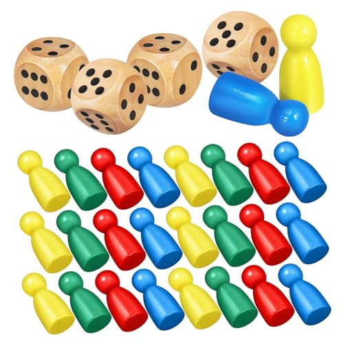 VICASKY Holzfiguren Für Brettspiele Spielsteine Aus Holz Spielfiguren Zum Basteln Holz-damesteine Für Schachbrett Brettspielzubehör Für Familie Und Schulaktivitäten VICASKY Holzfiguren Für Brettspiele Spielsteine Aus Holz Spielfiguren Zum Basteln Holz-damesteine Für Schachbrett Brettspielzubehör Für Familie Und Schulaktivitäten von VICASKY