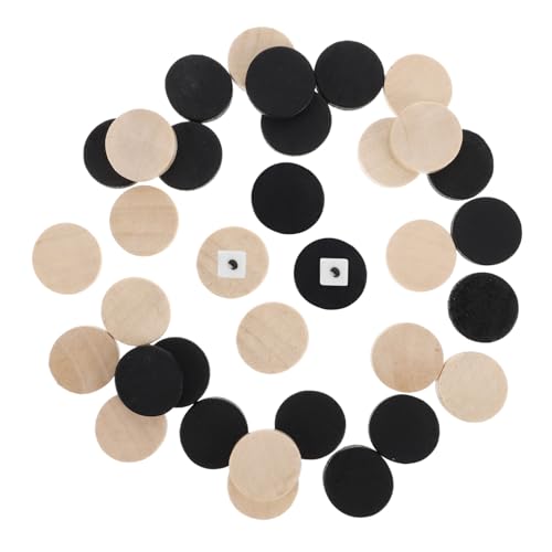 VICASKY Holzfiguren-Set 30-teilig Dame-spielfiguren Backgammon-Set Ersatzfiguren Lernspielzeug Für Jungen Und Mädchen Robustes Material VICASKY Holzfiguren-Set 30-teilig Dame-spielfiguren Backgammon-Set Ersatzfiguren Lernspielzeug Für Jungen Und Mädchen Robustes Material von VICASKY