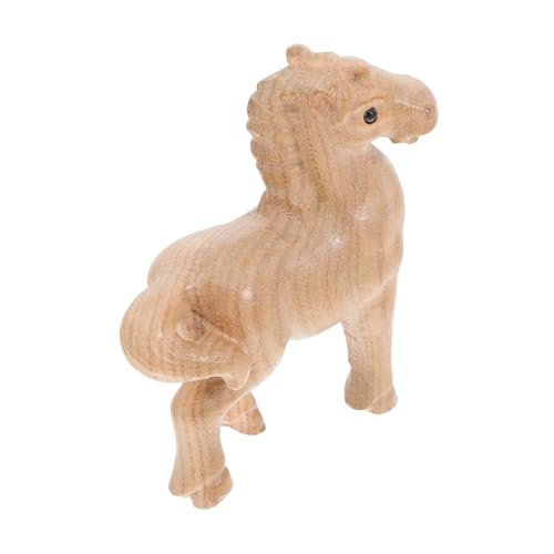 VICASKY Holzpferd-skulptur Handgeschnitzt Für Bücherregal Tischdeko Pferdefigur Für Zuhause Büro Naturmaserung Tierfigur Für Neujahrs-Dekoration VICASKY Holzpferd-skulptur Handgeschnitzt Für Bücherregal Tischdeko Pferdefigur Für Zuhause Büro Naturmaserung Tierfigur Für Neujahrs-Dekoration von VICASKY