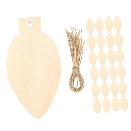 VICASKY Holzscheiben in Glühbirnenform Naturbelassene Holzscheiben zum Basteln Leichte DIY Holzanhänger für Weihnachtsdeko und Bastelornamente VICASKY Holzscheiben in Glühbirnenform Naturbelassene Holzscheiben zum Basteln Leichte DIY Holzanhänger für Weihnachtsdeko und Bastelornamente von VICASKY