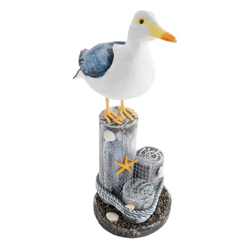 VICASKY Holzstumpf Vogel Ornament Mediterrane Tischdekoration Nautische Vogelfigur für Zuhause Bars Cafés Hochzeiten und Feste VICASKY Holzstumpf Vogel Ornament Mediterrane Tischdekoration Nautische Vogelfigur für Zuhause Bars Cafés Hochzeiten und Feste von VICASKY